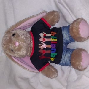 Build a bear bunny with equality shirt and jeans